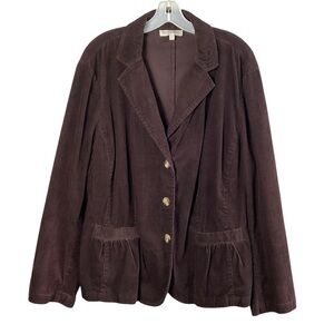 Talbots Size 20W Corduroy Jacket
Blazer Peplum Style JacketBrown